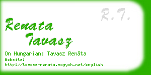 renata tavasz business card